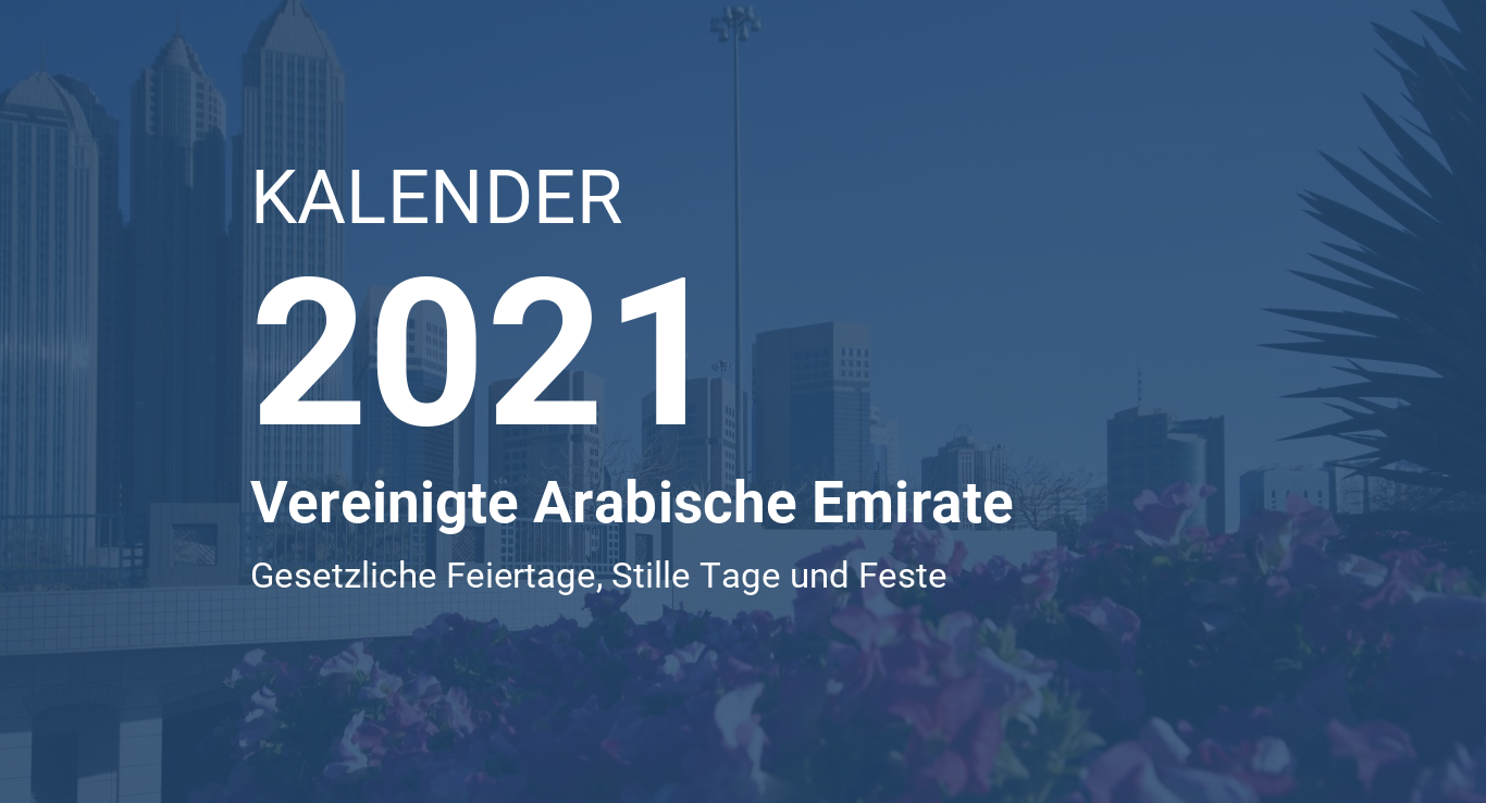 Kalender 2021 - Vereinigte Arabische Emirate