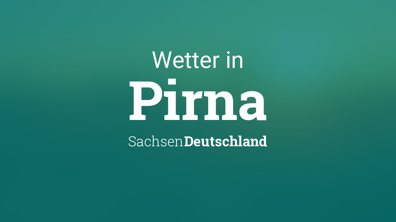 Wetter In Pirna